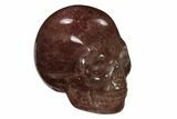 1.5" Polished Strawberry Quartz Crystal Skulls - Photo 3